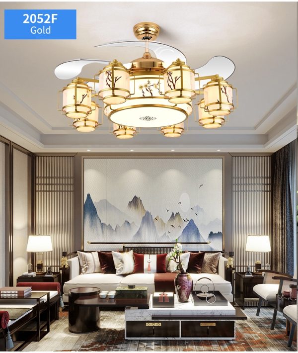 42 Inch Luxury Chandelier Fan With Mp3 Bluetooth Speaker - Image 8