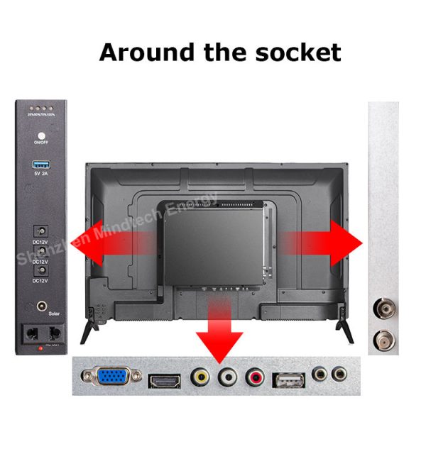 32"INCH RECHARGEABLE SOLAR SMART TV - Image 9