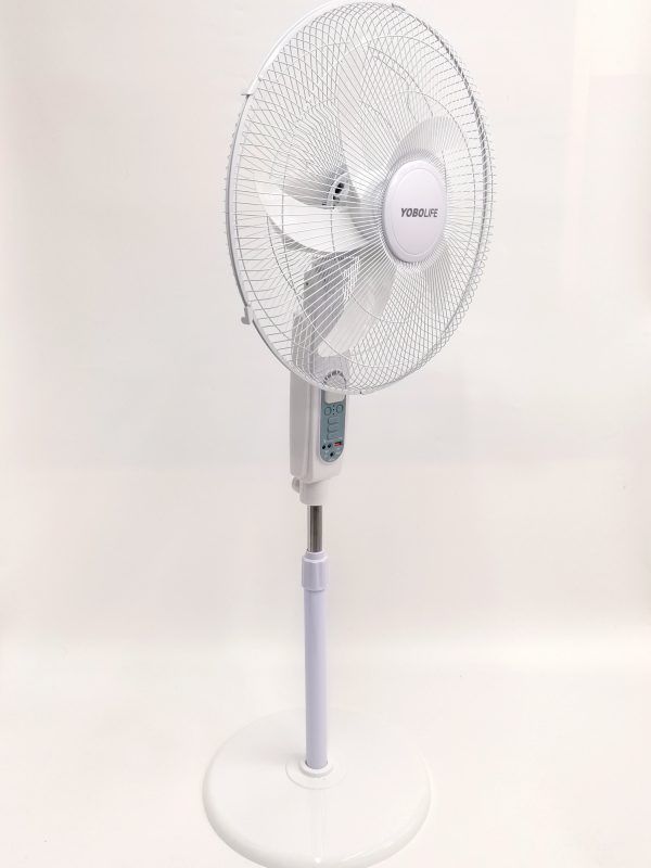 16"INCH RECHARGEABLE AC/DC SOLAR STANDING FAN - Image 3