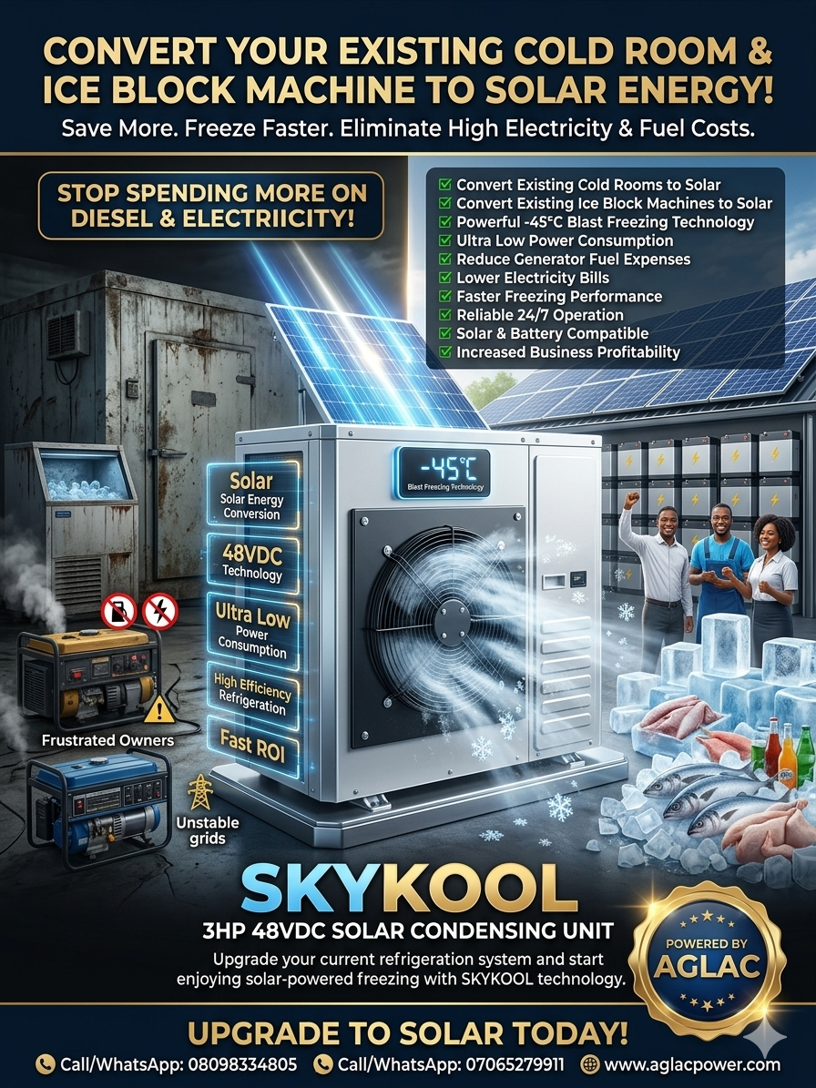 3HP SKYKOOL 48VDC HYBRID SOLAR POWERED CONDENSER UNIT - Image 3